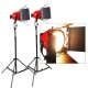 800w Red Head Continuous Video Lighting With Light Stands Kit 800w Red Head Continuous Video Lighting With Light Stands Kit