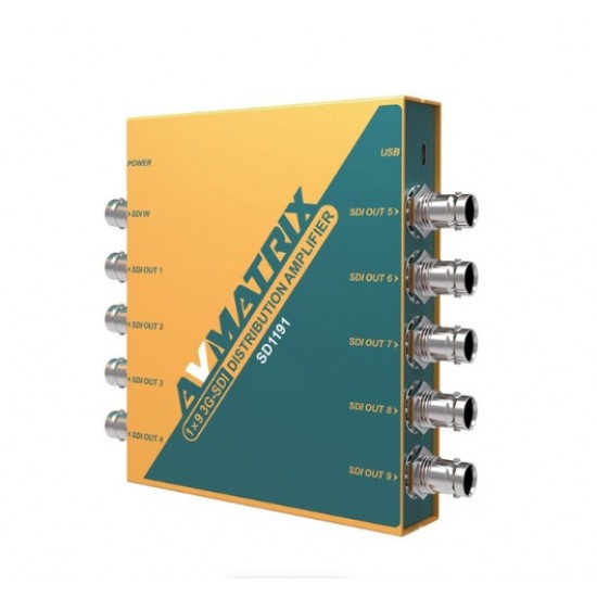 AVMATRIX SD1191 1-9 3G-SDI Distribution Amplifier