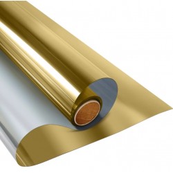 Gold and Silver Reflective Mylar Film Roll (5ft x 80ft/1.5m x 19m)