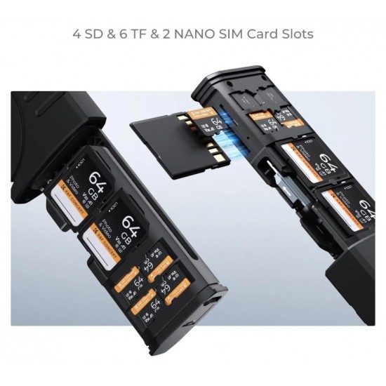 K&F Concept USB 3.1 UHS-II High-Speed Card Reader and Storage Case | KF31.190