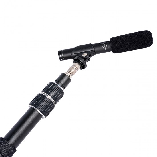 Yelangu 2.5m aluminum alloy microphone boom pole with carrying bag