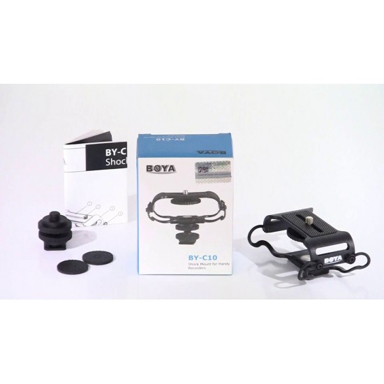 BOYA BY-C10 Microphone and Portable Recorder Shock and Camera Isolation Mount