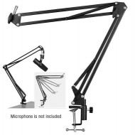 Adjustable Studio Microphone Suspension Scissor Arm Stand (Black) Adjustable Studio Microphone Suspension Scissor Arm Stand (Black)