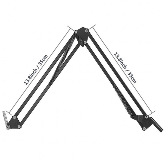 Studio Microphone Suspension Scissor Arm Stand (Medium)