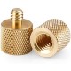 Brass 1/4 male to 3/8 female thread tripod adapter