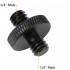 1/4" Male to 1/4" Male Double Threaded Screw Adapter