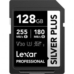 Lexar 128GB Professional SILVER PLUS UHS-I SDXC Memory Card (255MB/s)
