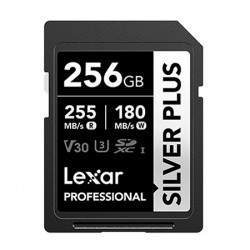 Lexar 256GB Professional SILVER PLUS UHS-I SDXC Memory Card (255MB/s)