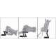 Z-Folding Pan Tilt Universal Tripod Head Bracket with Quick Release Plate