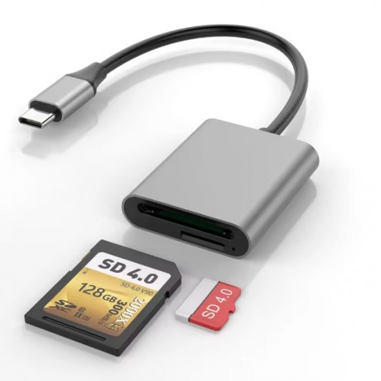 USB 3.1 Type-C 2-in-1 Card Reader
