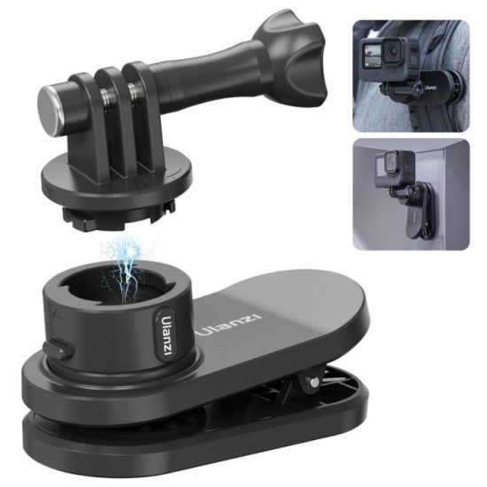 Ulanzi Go-Quick II Magnetic Quick Release Backpack Strap Clip for GoPro Mount
