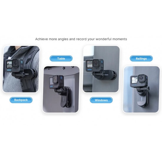 Ulanzi Go-Quick II Magnetic Quick Release Backpack Strap Clip for GoPro Mount