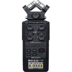 Zoom H6 6-Track/6-Input Portable Handy Recorder with Single Mic Capsule - Black Zoom H6 6-Track/6-Input Portable Handy Recorder with Single Mic Capsule - Black