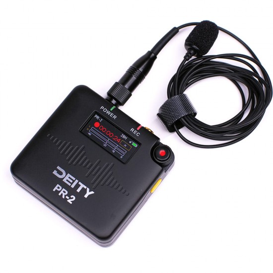 Deity Microphones PR-2 32-Bit Float Pocket Audio Recorder with Lavalier Mic Deity Microphones PR-2 32-Bit Float Pocket Audio Recorder with Lavalier Mic