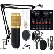 BM800 Professional Condenser Microphone with V8 Sound Card (Black) BM800 Professional Condenser Microphone with V8 Sound Card (Black)