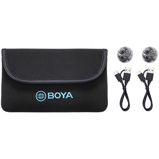 BOYA BY-M1V6 2-PERSON Wireless Microphone System with Lightning Connector for IOS Devices