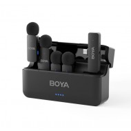 BOYA BY-V4U Ultracompact 4-Person Wireless Microphone System with USB-C Connector for Mobile Phones (2.4 GHz) BOYA BY-V4U Ultracompact 4-Person Wireless Microphone System with USB-C Connector for Mobile Phones (2.4 GHz)