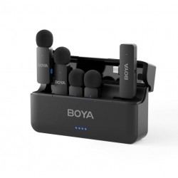BOYA BY-V4U Ultracompact 4-Person Wireless Microphone System with USB-C Connector for Mobile Phones (2.4 GHz) BOYA BY-V4U Ultracompact 4-Person Wireless Microphone System with USB-C Connector for Mobile Phones (2.4 GHz)