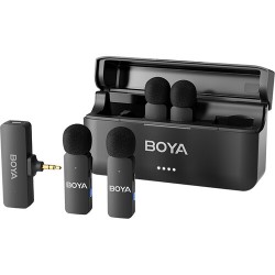 Boya BY-V4 Utracompact 4-Person Wireless Microphone System With 3.5mm TRS Connector for Cameras & Smartphones (2.4 GHZ) Boya BY-V4 Utracompact 4-Person Wireless Microphone System With 3.5mm TRS Connector for Cameras & Smartphones (2.4 GHZ)