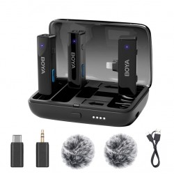 BOYA BOYALINK 2-Person Wireless Microphone System (2.4 GHz) BOYA BOYALINK 2-Person Wireless Microphone System (2.4 GHz)