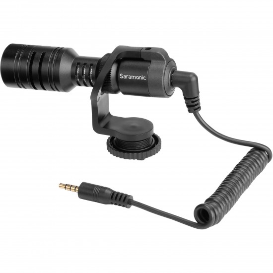 Saramonic VMIC Mini Ultra-Compact Camera Mount Shotgun Microphone for DSLR Cameras and Smartphones