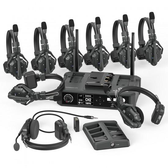 HollyLand Solidcom C1-8S Full-Duplex Wireless Dect Intercom System with 9 Headsets and HUB Base(1.9 GHZ) HollyLand Solidcom C1-8S Full-Duplex Wireless Dect Intercom System with 9 Headsets and HUB Base(1.9 GHZ)