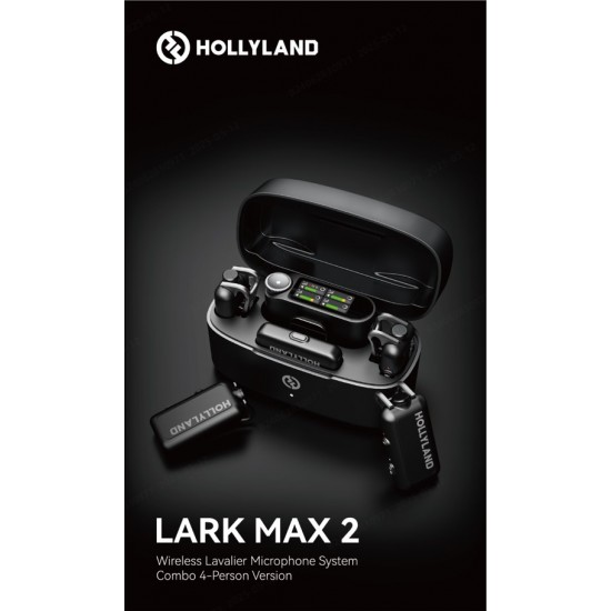Hollyland LARK MAX 2 Ultimate Combo 2-Person Wireless Microphone System for Cameras and Mobile Devices (Space Gray, 2.4 GHz) Hollyland LARK MAX 2 Ultimate Combo 2-Person Wireless Microphone System for Cameras and Mobile Devices (Space Gray, 2.4 GHz)