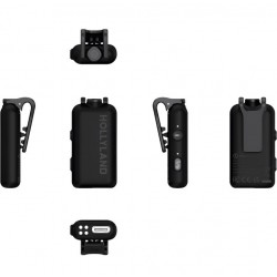Hollyland LARK MAX 2 Ultimate Combo 2-Person Wireless Microphone System for Cameras and Mobile Devices (Space Gray, 2.4 GHz) Hollyland LARK MAX 2 Ultimate Combo 2-Person Wireless Microphone System for Cameras and Mobile Devices (Space Gray, 2.4 GHz)