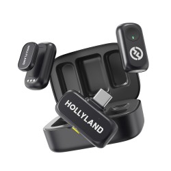 Hollyland LARK A1 Duo 2-Person Wireless Microphone System with USB-C Receiver for Mobile Devices (Space Gray, 2.4 GHz) Hollyland LARK A1 Duo 2-Person Wireless Microphone System with USB-C Receiver for Mobile Devices (Space Gray, 2.4 GHz)