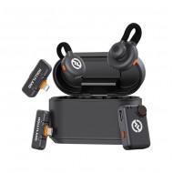 Hollyland LARK M2S Ultimate Combo 2-Person Wireless Microphone System for Cameras and Mobile Devices (2.4 GHz, Space Gray)