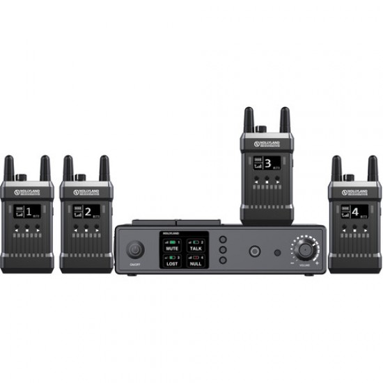 Hollyland Mars T1000 Full-Duplex Intercom System with 4 Beltpack Transceivers Hollyland Mars T1000 Full-Duplex Intercom System with 4 Beltpack Transceivers