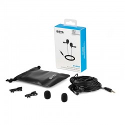 BOYA BY-LM300 Dual Lavalier Microphone Omni-directional Condenser for DSLR Cameras BOYA BY-LM300 Dual Lavalier Microphone Omni-directional Condenser for DSLR Cameras