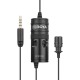 BOYA BY-M1 Pro Universal Lavalier Microphone for Smartphones, DSLRs, Camcorders, Audio Recorders, and PC