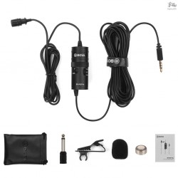BOYA BY-M1 Pro Universal Lavalier Microphone for Smartphones, DSLRs, Camcorders, Audio Recorders, and PC BOYA BY-M1 Pro Universal Lavalier Microphone for Smartphones, DSLRs, Camcorders, Audio Recorders, and PC