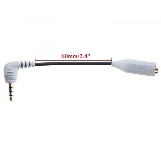 BOYA BY-CIP2 Smartphone Audio Jack Adapter for iPhone, iPad, iPod Touch