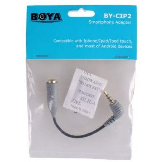 BOYA BY-CIP2 Smartphone Audio Jack Adapter for iPhone, iPad, iPod Touch