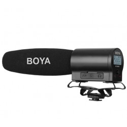 BOYA BY-DMR7 Shotgun Condenser Microphone with Integrated Flash Recorder & LCD Display for DSLRs and Video Cameras BOYA BY-DMR7 Shotgun Condenser Microphone with Integrated Flash Recorder & LCD Display for DSLRs and Video Cameras