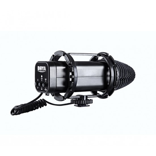 BOYA BY-V02 Compact External Stereo Video Microphone for DSLR Cameras BOYA BY-V02 Compact External Stereo Video Microphone for DSLR Cameras