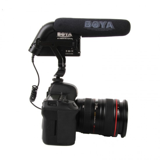 BOYA BY-VM200 Unidirectional Camera Microphone for DSLRs and Camcorders