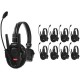 Synco Xtalk XPRO9 Wireless Intercom System With 9 Single-Ear Headsets (2.4 GHZ) Synco Xtalk XPRO9 Wireless Intercom System With 9 Single-Ear Headsets (2.4 GHZ)