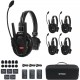 Synco Xtalk Xpro5 Wireless Intercom System with 5 Single-Ear Headsets (2.4 GHz)
