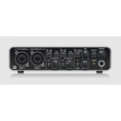 Behringer U-Phoria UMC204HD USB Audio/MIDI Interface with Midas Mic Preamplifiers Behringer U-Phoria UMC204HD USB Audio/MIDI Interface with Midas Mic Preamplifiers