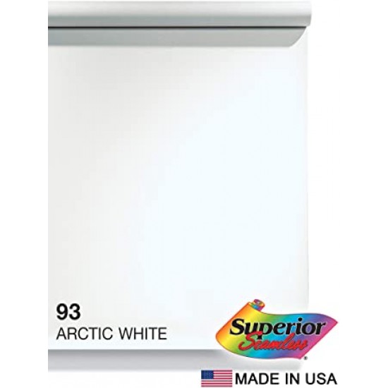 Superior Seamless Photography Background Paper #93 Arctic White