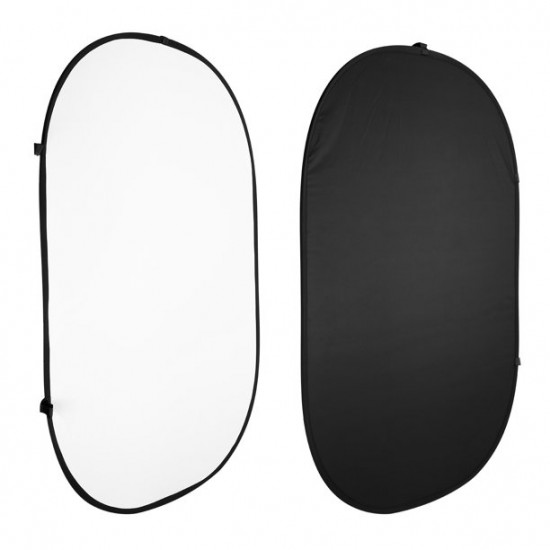Neewer 150cm x 200cm Portable Foldable Background (White and Black)
