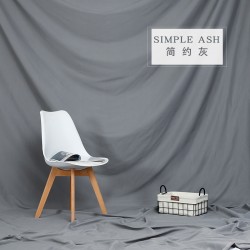 Soft Muslin Background Cloth 3m x 4m Simple Ash