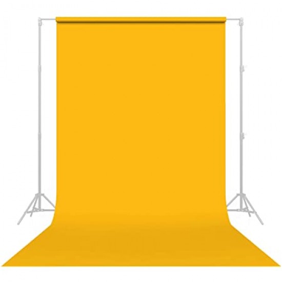 Superior 1.35*10 m Seamless Background Paper (#35 Yellow Orange)