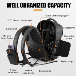CWATCUN D97 Waterproof Multifunctional Camera Backpack CWATCUN D97 Waterproof Multifunctional Camera Backpack