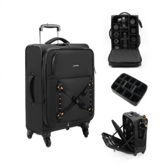 CWATCUN D136 2.0 Waterproof Rolling Camera Bag with Wheels