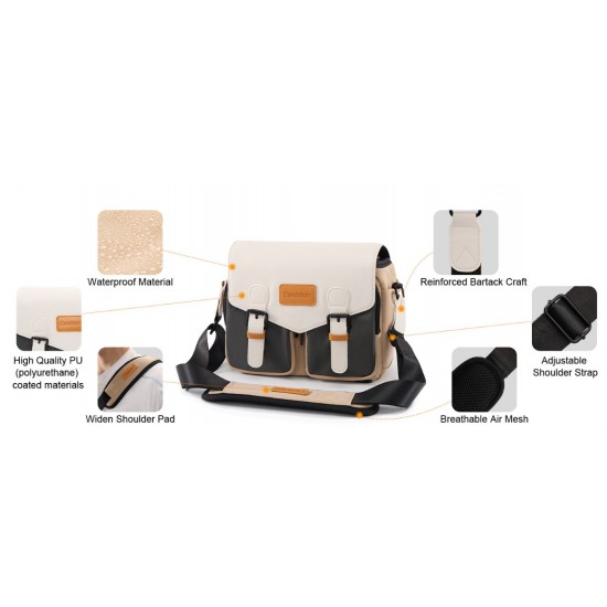 Cwatcun D99 Medium Shoulder/Crossbody Camera Bag