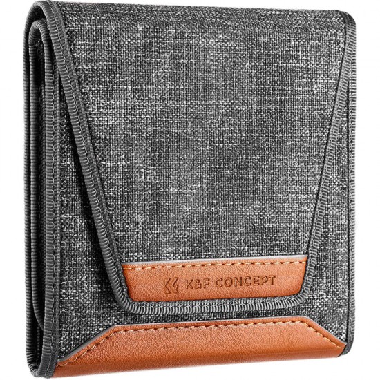 K&F Concept 3-Pocket Circular Filter Case (Fits up to 82mm)